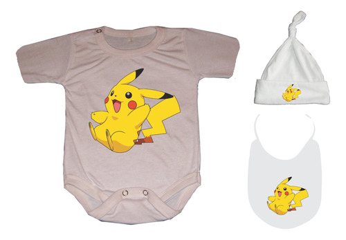 Set De Bebé Pikachu Ajuar Bebe 