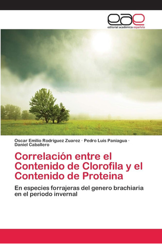 Libro: Correlación Entre El Contenido De Clorofila Y El Cont