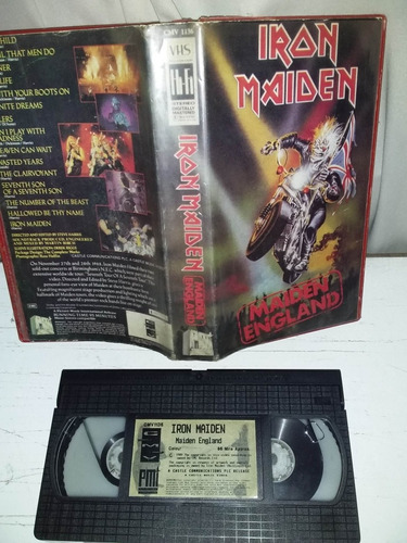 Fita Vhs Iron Maiden - Maiden England. Importado 