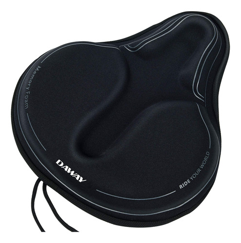 Comfortable Bike Seat Cover - Daway C3 Soft Gel & Memory Foa