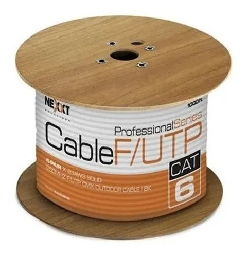 Rollo Cable F Utp Nexxt Cat 6 305m Para Exterior Certificado