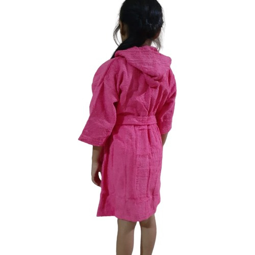 Bata De Baño Kimono Niños Con Capucha Talla (14 - 16) 500gr