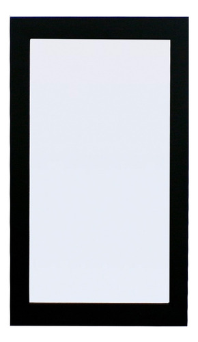 Espejo Decorativo De Pared Decomobil 60x40 Cm Minimalista Marco Negro