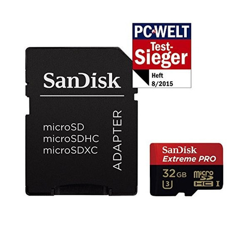 Sandisk Extreme Pro Uhs-i De 32 Gb / U3 Micro Sdhc Con 4k Ul