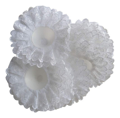 Teensery 4 Pieza Collar Ramo Encaje Blanco Para Boda Novia