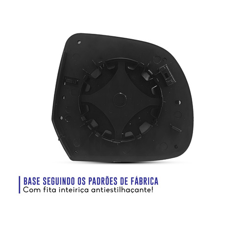 Lente Espelho Retrovisor March Duster Oroch Versa Com Base
