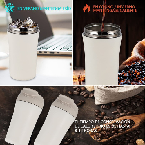 Taza Doble Para Beber, Taza De Café De Acero Inoxidable 304