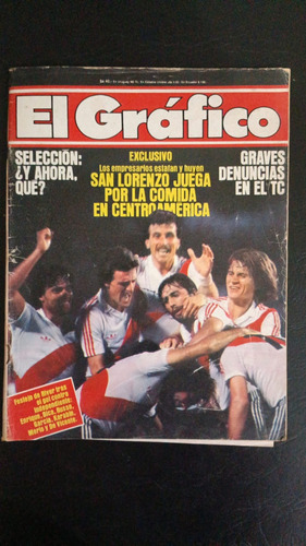 Revista El Grafico Coleccionable River Plate Mostaza Merlo (Usado)