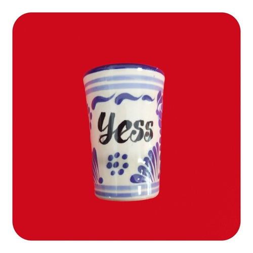Imagen 2 de 9 de Set 100 Tequileros Talavera Poblana Azul Personalizados Tql