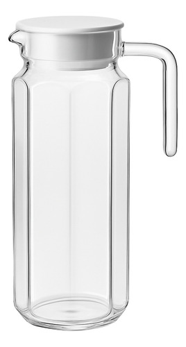 Jarra De Vidrio 1100ml Con Tapa Jugos Refrescos Menaje Mesa