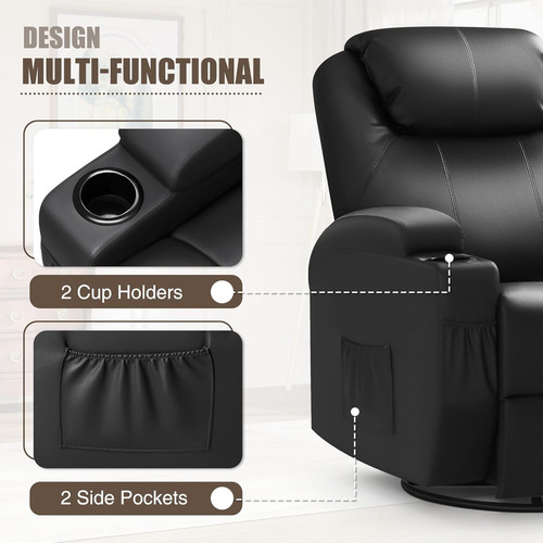 Sofá Eléctrico Ergonómico C/control Y Portavasos, Jummico
