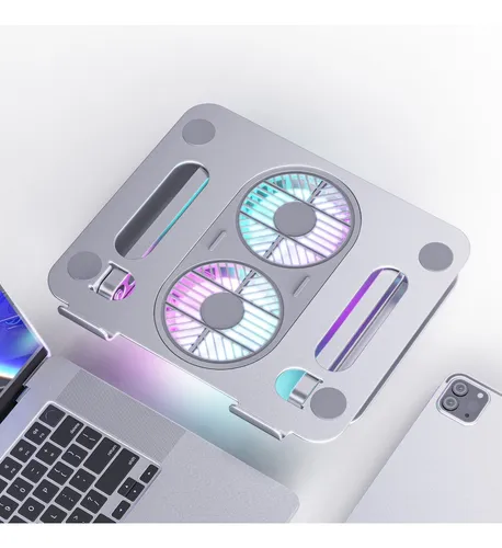 Dapon Soporte De Refrigeración Para Laptop Con Ventilador Color Gris