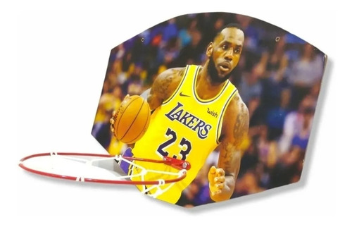 Aro De Basquet Chico Con Tablero Para Colgar Lakers Jordan