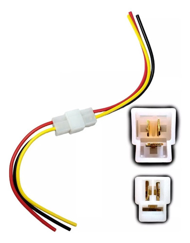 Conector Universal Macho Hembra 3 Via Pin Carros