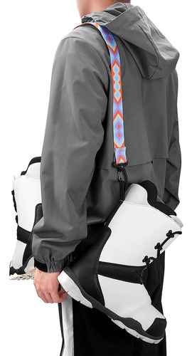 2 Ski Snowboard Boot Carrier Correa Up Violeta Y Azul