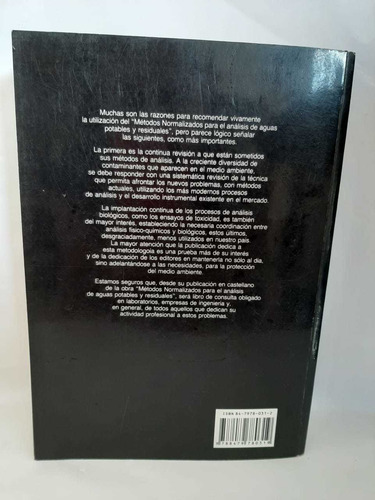 Metodos Normalizados Para El Analisis De Aguas Potables