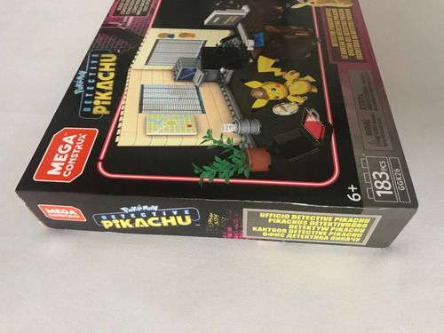Detective Pikachu Office Mega Construx Ggk26 183pz Pokemon 183 (Usado)