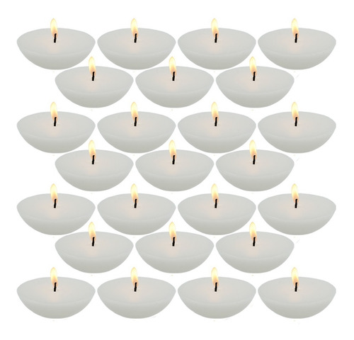 25 Velas Flotantes Grandes Aluzza