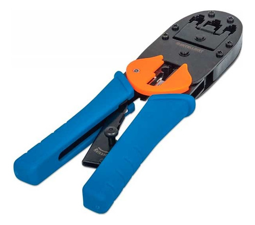 Pinza Ponchadora Intellinet 211048 Negro, Azul, Naranja