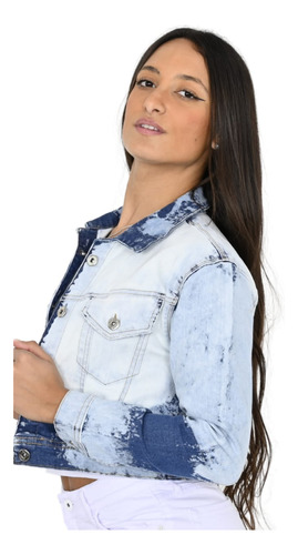 Campera De Jean Corta Calidad Premium Dama Diva