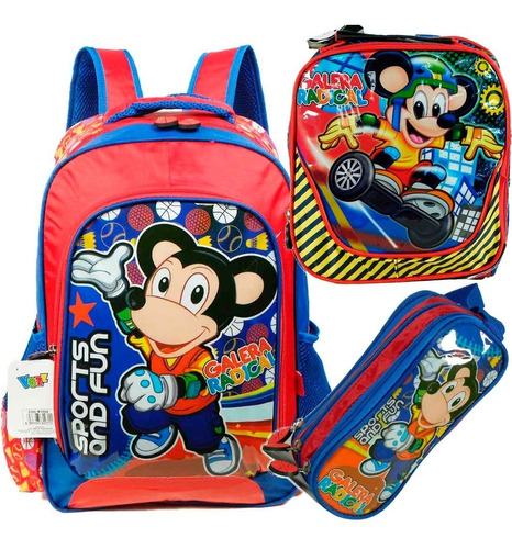 Kit Mochila Infantil Costa Super Herói Lancheira Estojo - G