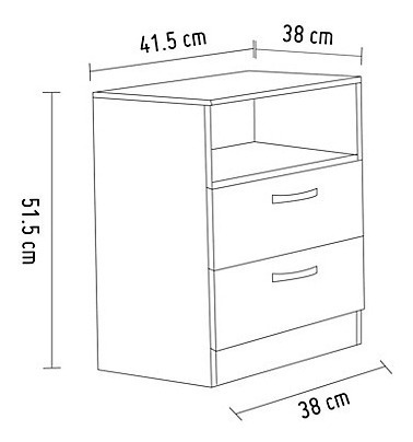 Ropero3 Puertas 2 Cajones + Cómoda 3cajones + Velador 2cajon