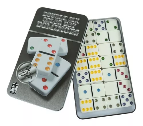 Dominó Profissional De Osso Com 28 Peças Estojo Jogo Domino