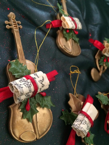 Precioso Instrumentos De Adorno Para Arbol De Navidad