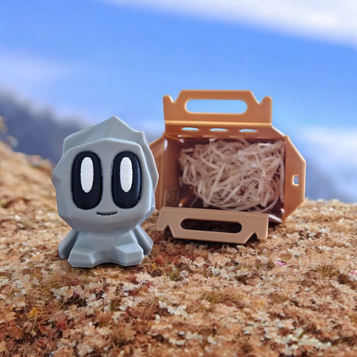 Juguete Pet Rock - Figura 3d, Mascota Piedra Simple Rock Sentado