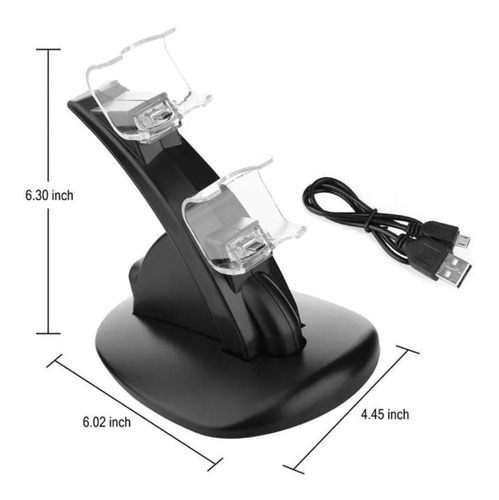 Soporte Control Cargador Joystick Ps4 Base Carga Mando Ps4