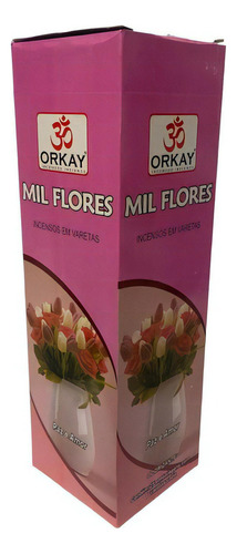 Incenso Mil Flores Orkay 25 Caixas Com 8 Varetas