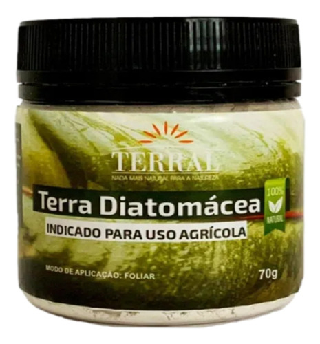Terra Diatomácea Terral 70g Fertilizante Diatomacea