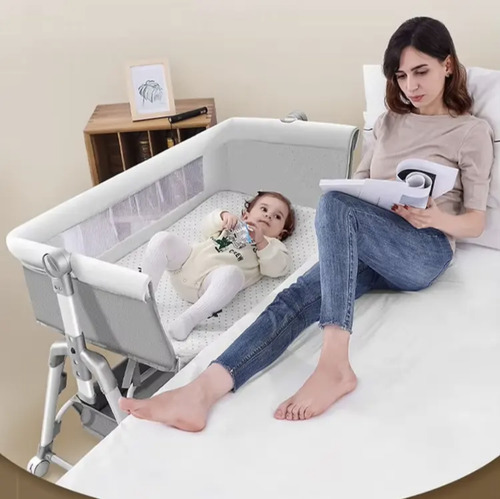 Cuna Moisés De Bebe Mosquitero Abatible Se Adapta A La Cama