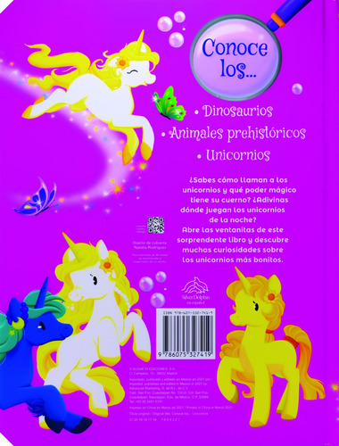 Conoce Los: Unicornios, de Forero, María. Conoce Los: Dinosaurios Editorial Silver Dolphin (en español), tapa dura en español, 2021