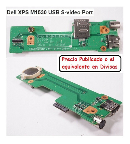 Dell Xps M1530 Usb Y Vga Tarjeta 