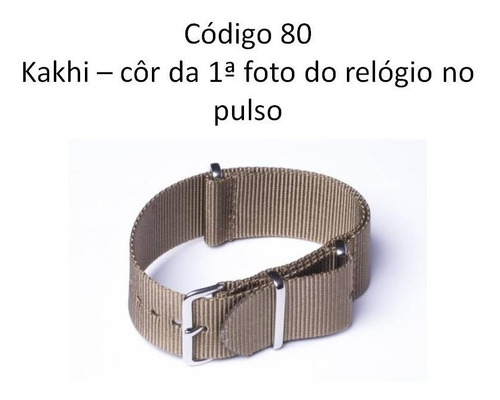 Pulseira Nylon Nato Todas As Cores + Brinde Anúncio 5 / 8