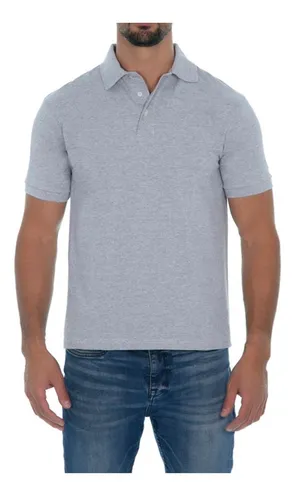 Playera tipo polo negra optima hot sale