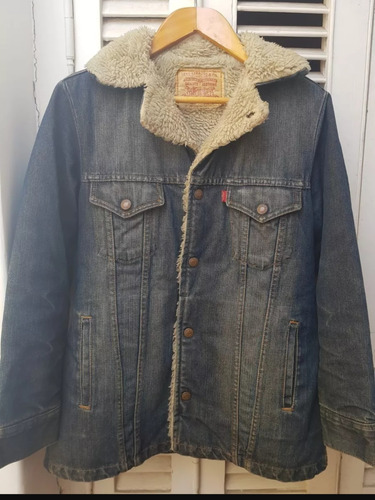 Campera Jeans Y Corderito Usada Marca Laundry Talle S