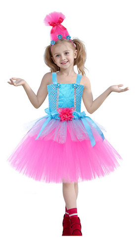 Vestido De Princesa Elfa Con Pelo Mágico Para Niñas, De Anim