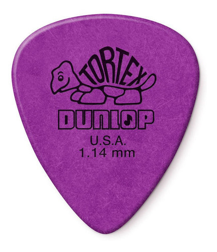 Uñetas Jim Dunlop Tortex Standard 418r 1.14bolsa X72u Color Violeta Oscuro