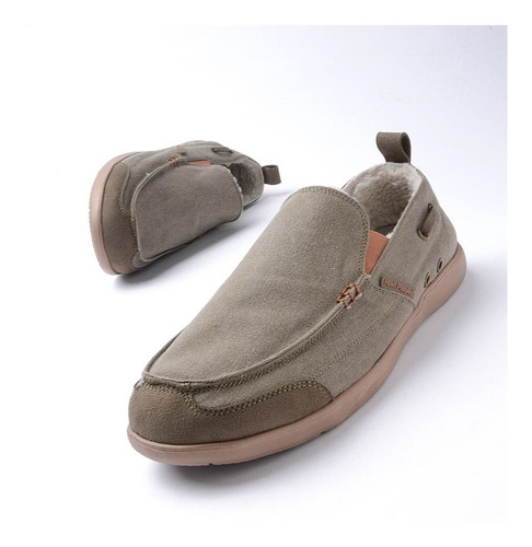 Panchas Zapatillas Urbanas Lona/cuero Hush Puppies Premium