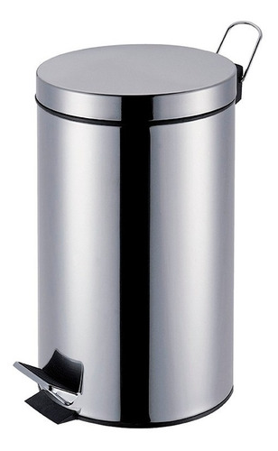 Lixeira Com Pedal Inox 5 Litros Cozinha Banheiro