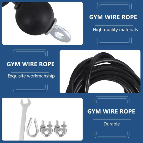 Para Home Gym Fitness Polea Accesorios Cable Cable De