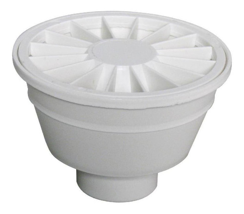 Ralo Piso Redondo Sifonado Pvc Branco 100x38xdn40 Amanco