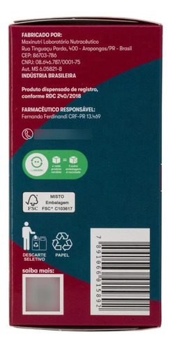 Colágeno Bwell Tipo Ii Mdk Magnésio + Vitamina D E K 30 Cáps