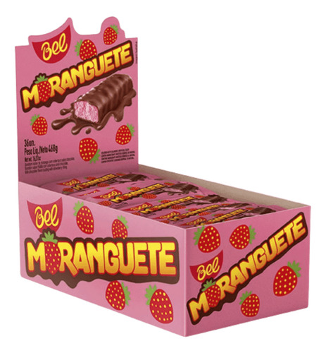 Chocolate Moranguete Display Com 36undx13g Bel