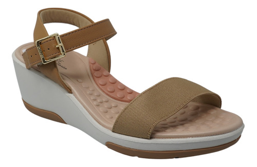 Sandalias Tan Con Plataforma Zapatos Mujer Modare 7182103