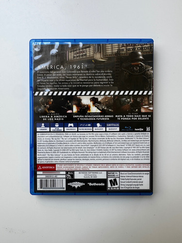Juego Playstation Wolfenstein 2 The New Colossus Ps4