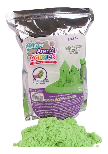 Súper Arena Mágica Moldeable Kinética Colores Diako 1kg