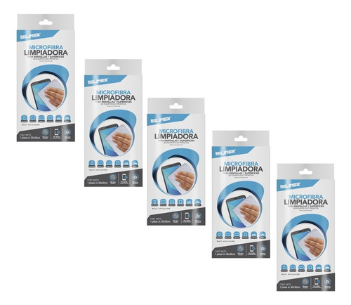 5 Pack Toalla Seca D Microfibra Reusable/computo/electronico